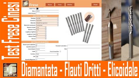 Test frese cinesi su cnc autocostruita 